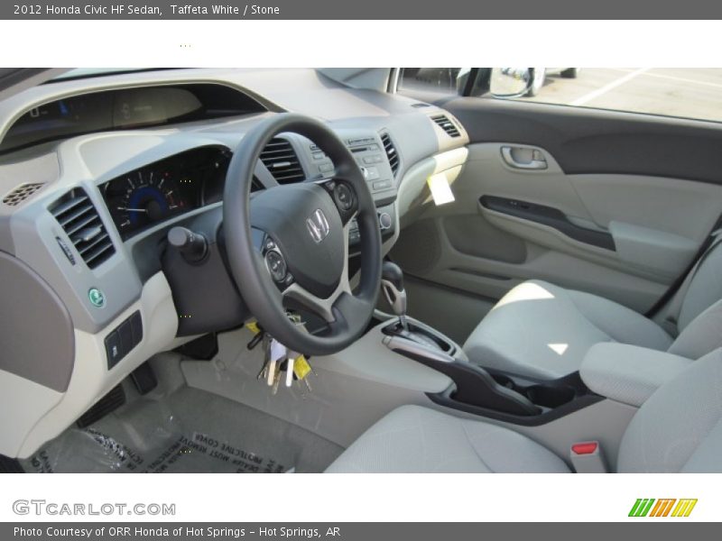 2012 Civic HF Sedan Stone Interior