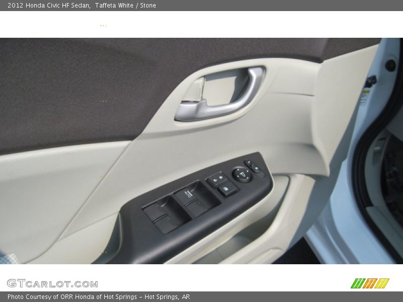 Taffeta White / Stone 2012 Honda Civic HF Sedan