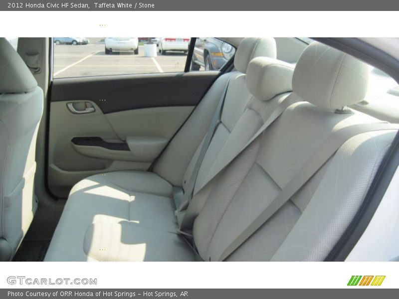 Taffeta White / Stone 2012 Honda Civic HF Sedan