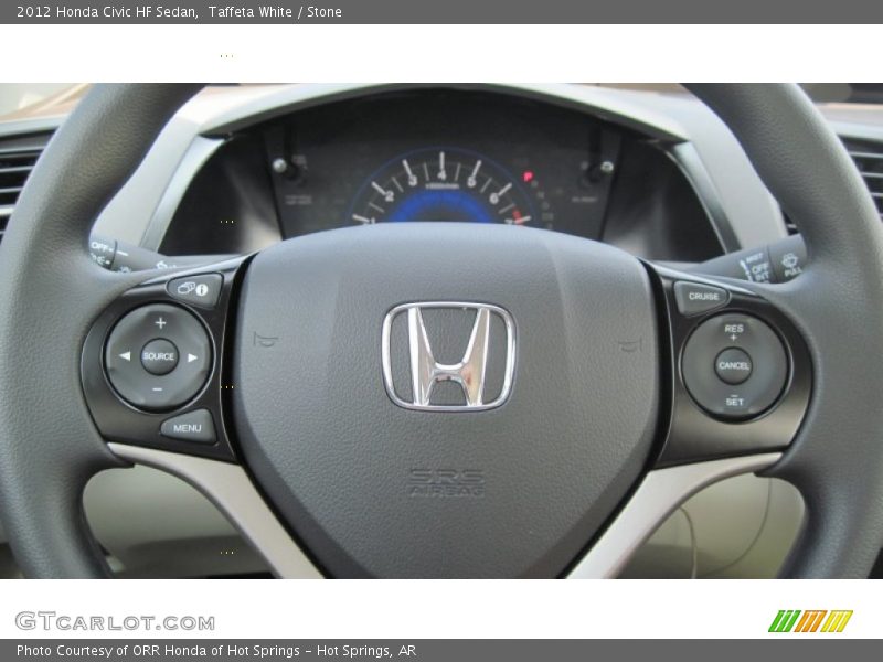 Taffeta White / Stone 2012 Honda Civic HF Sedan