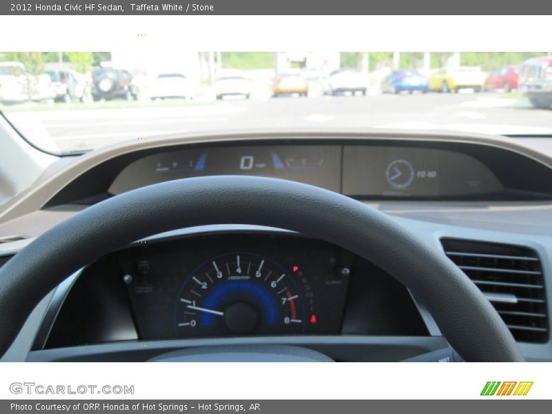 Taffeta White / Stone 2012 Honda Civic HF Sedan