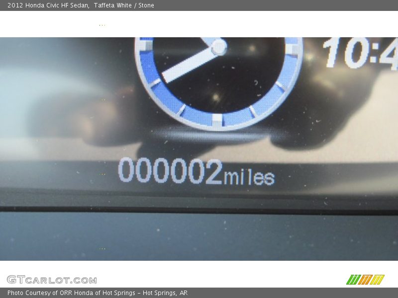 Taffeta White / Stone 2012 Honda Civic HF Sedan