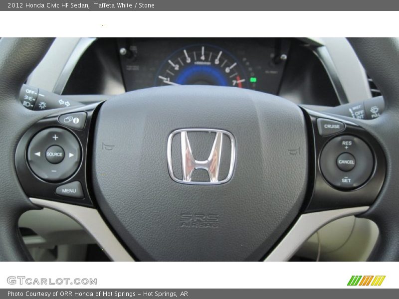 Controls of 2012 Civic HF Sedan