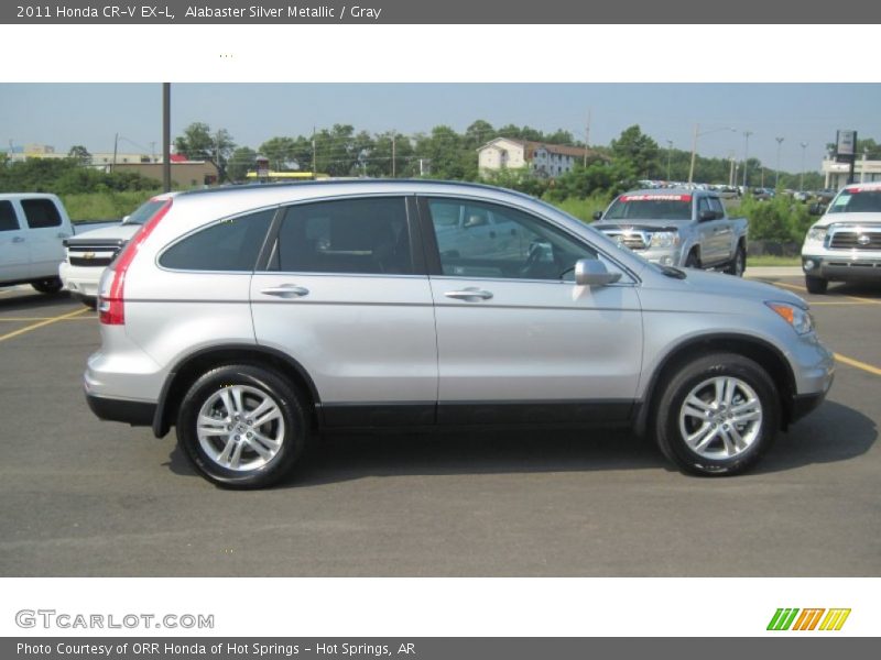 Alabaster Silver Metallic / Gray 2011 Honda CR-V EX-L