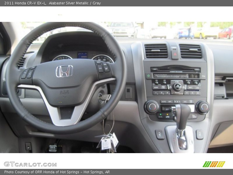 Alabaster Silver Metallic / Gray 2011 Honda CR-V EX-L