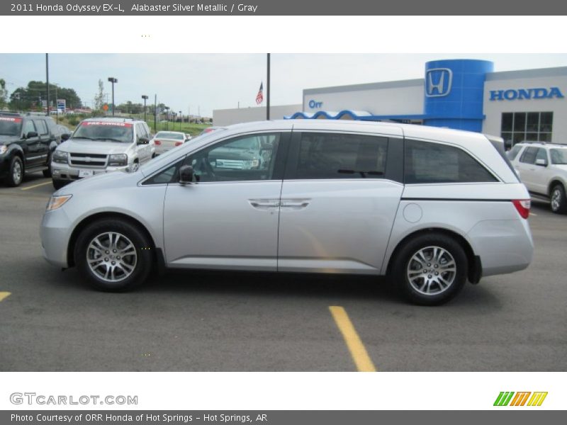 Alabaster Silver Metallic / Gray 2011 Honda Odyssey EX-L