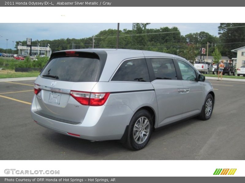 Alabaster Silver Metallic / Gray 2011 Honda Odyssey EX-L