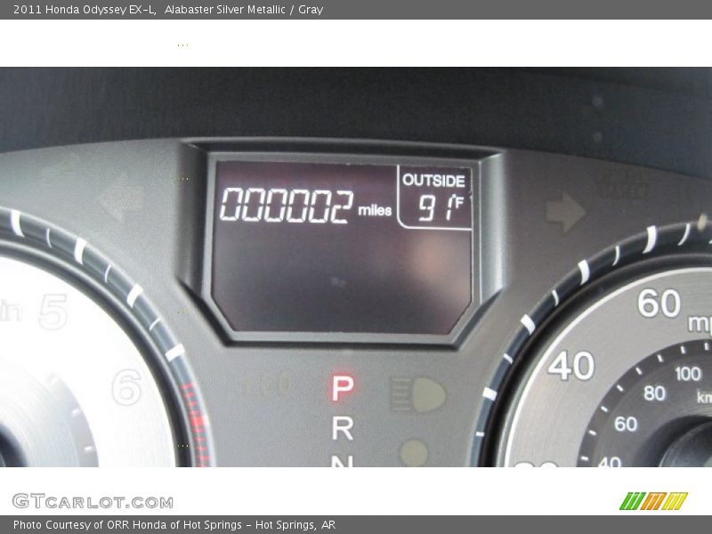 Alabaster Silver Metallic / Gray 2011 Honda Odyssey EX-L