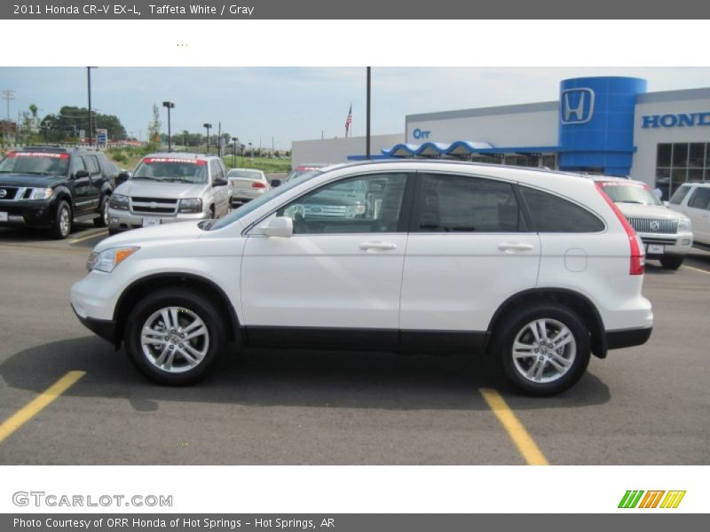 Taffeta White / Gray 2011 Honda CR-V EX-L