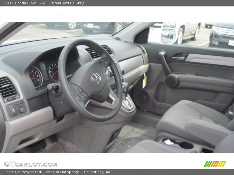 Taffeta White / Gray 2011 Honda CR-V EX-L