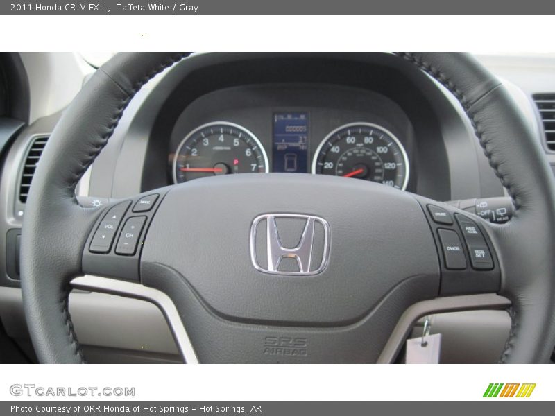 Taffeta White / Gray 2011 Honda CR-V EX-L
