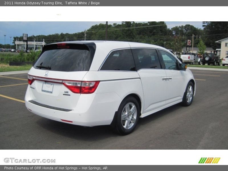 Taffeta White / Beige 2011 Honda Odyssey Touring Elite