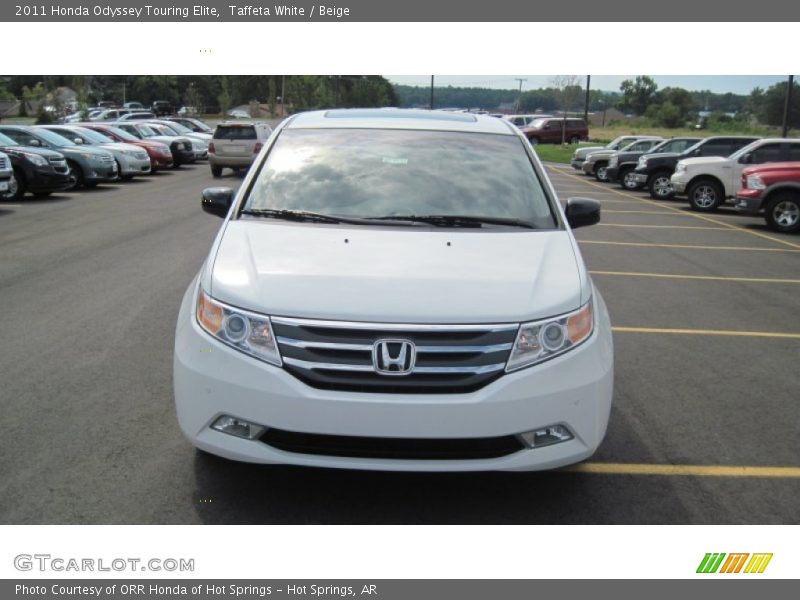 Taffeta White / Beige 2011 Honda Odyssey Touring Elite