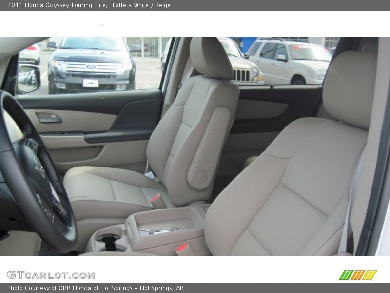 Taffeta White / Beige 2011 Honda Odyssey Touring Elite