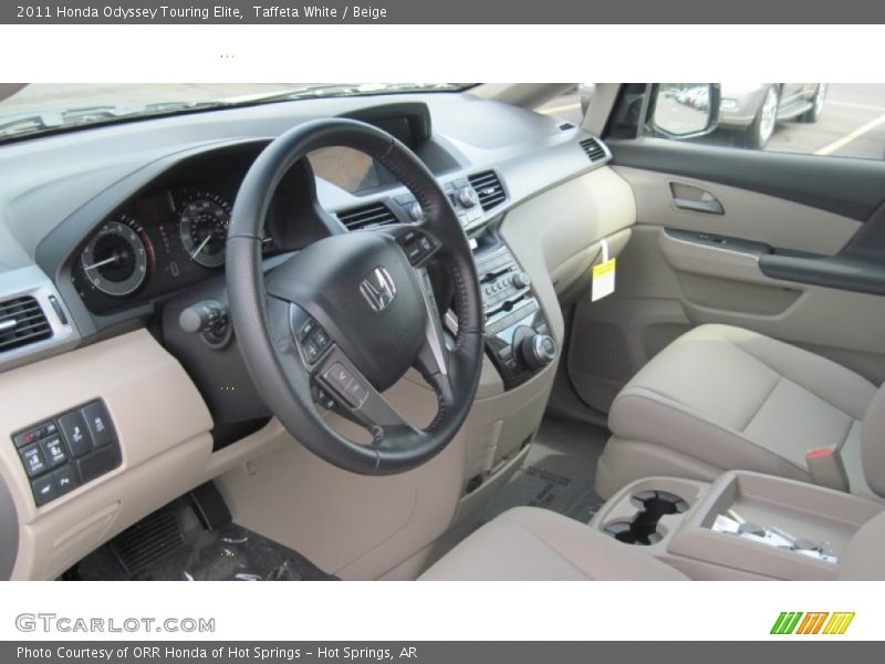 Taffeta White / Beige 2011 Honda Odyssey Touring Elite