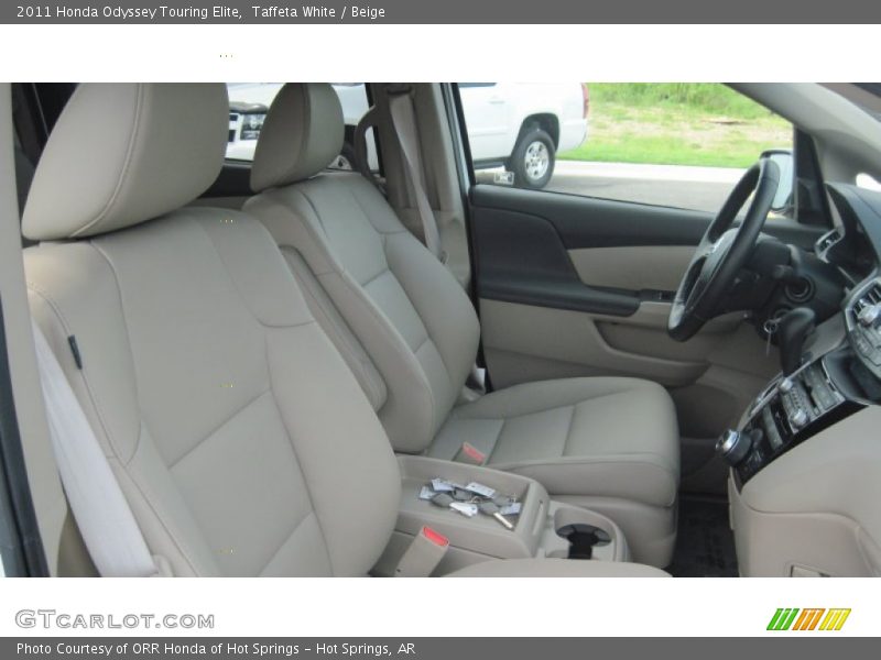 Taffeta White / Beige 2011 Honda Odyssey Touring Elite