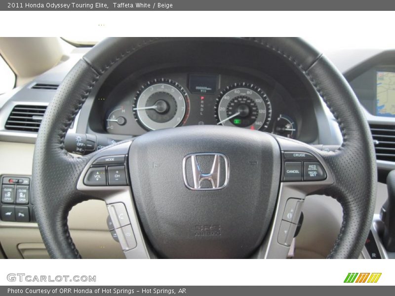 Taffeta White / Beige 2011 Honda Odyssey Touring Elite