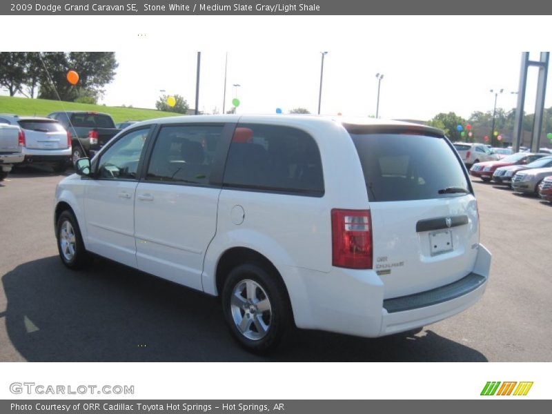 Stone White / Medium Slate Gray/Light Shale 2009 Dodge Grand Caravan SE