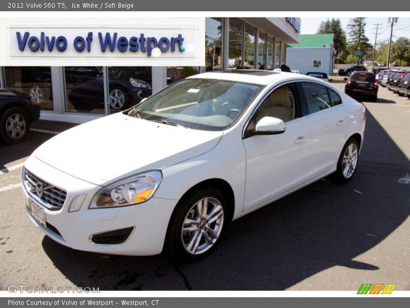 Ice White / Soft Beige 2012 Volvo S60 T5