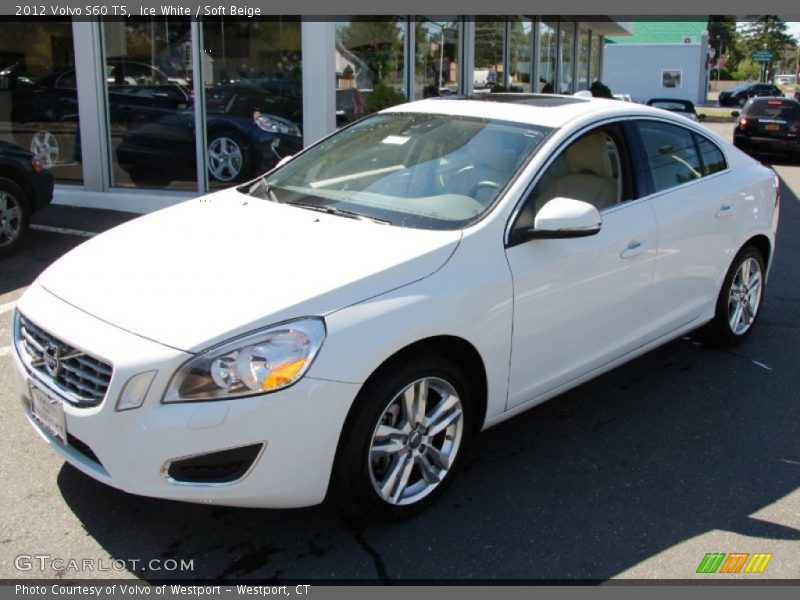 Ice White / Soft Beige 2012 Volvo S60 T5