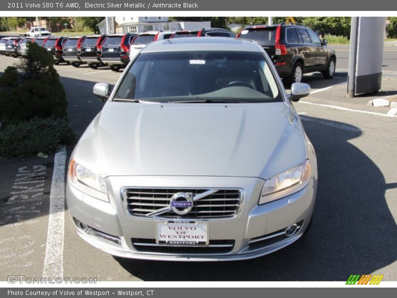 Electric Silver Metallic / Anthracite Black 2011 Volvo S80 T6 AWD