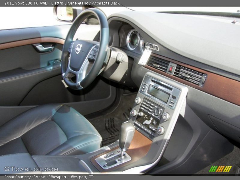 Electric Silver Metallic / Anthracite Black 2011 Volvo S80 T6 AWD