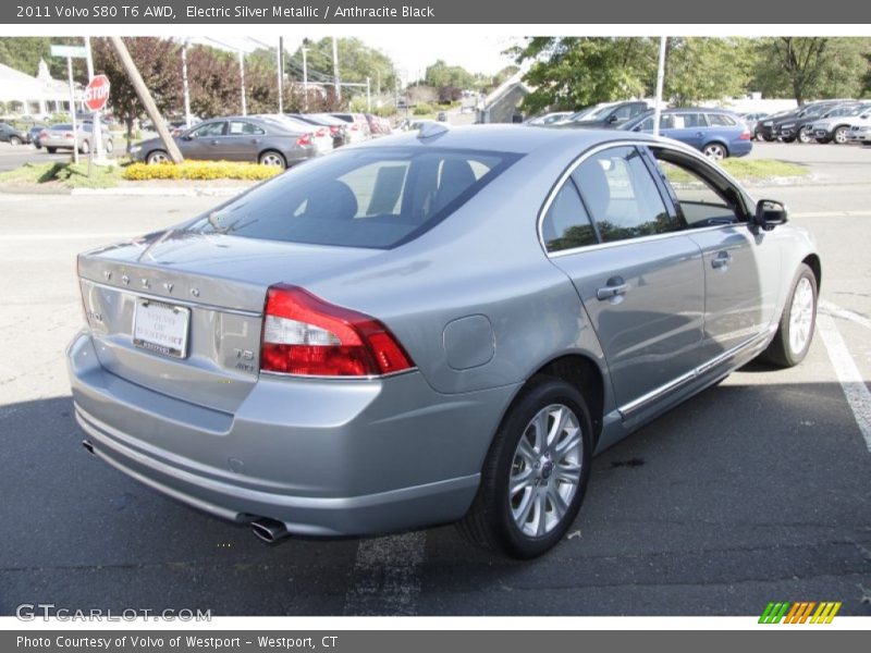Electric Silver Metallic / Anthracite Black 2011 Volvo S80 T6 AWD