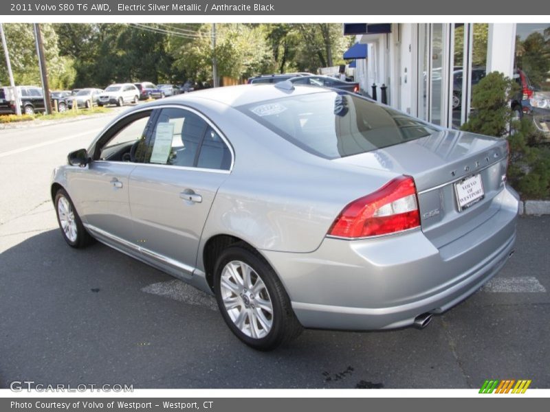 Electric Silver Metallic / Anthracite Black 2011 Volvo S80 T6 AWD