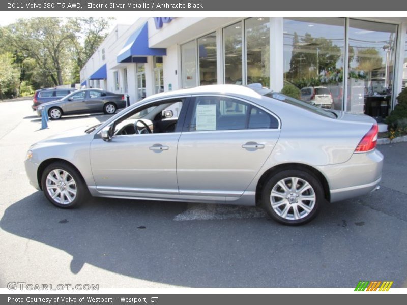 Electric Silver Metallic / Anthracite Black 2011 Volvo S80 T6 AWD