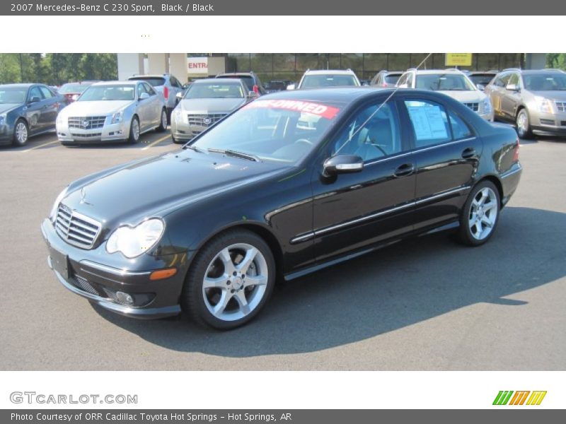 Black / Black 2007 Mercedes-Benz C 230 Sport