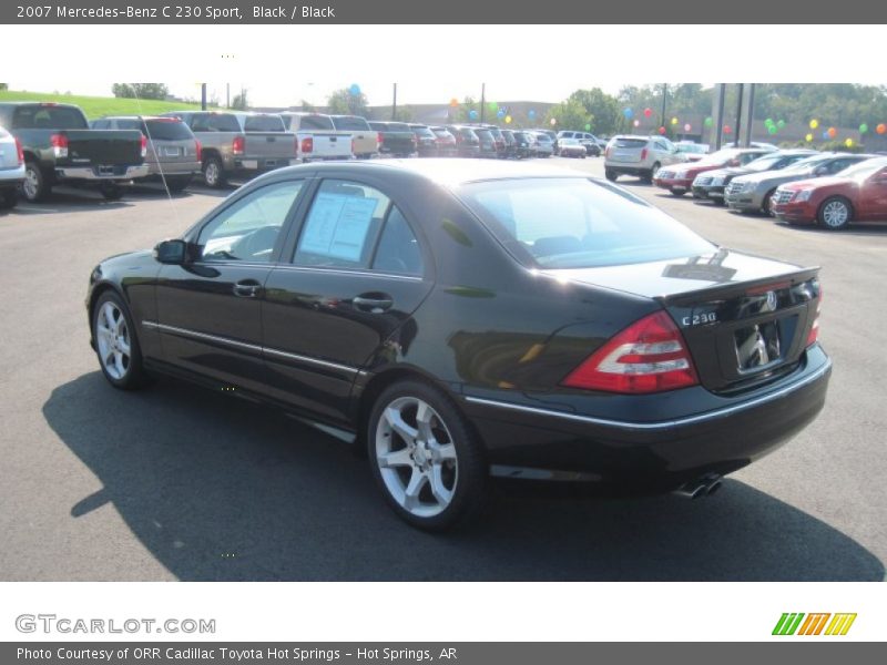 Black / Black 2007 Mercedes-Benz C 230 Sport