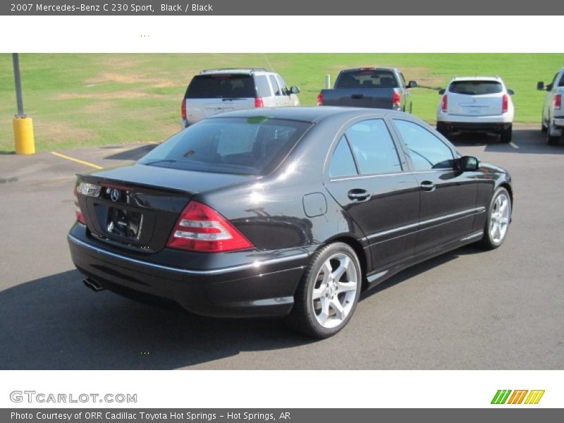 Black / Black 2007 Mercedes-Benz C 230 Sport