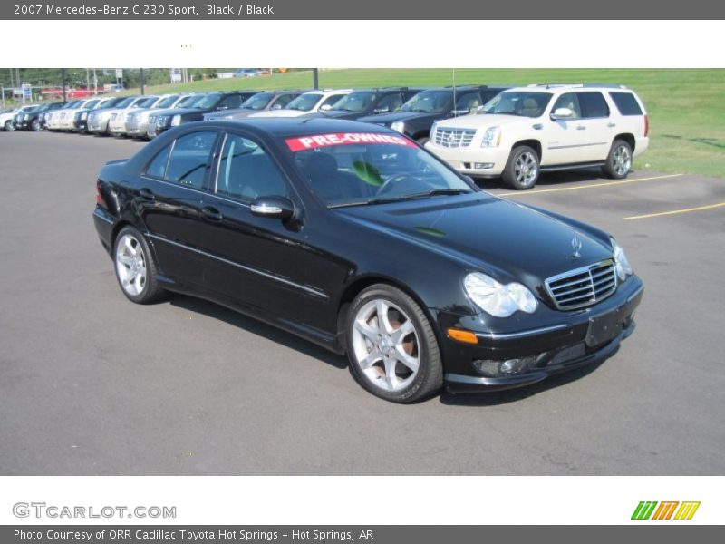 Black / Black 2007 Mercedes-Benz C 230 Sport