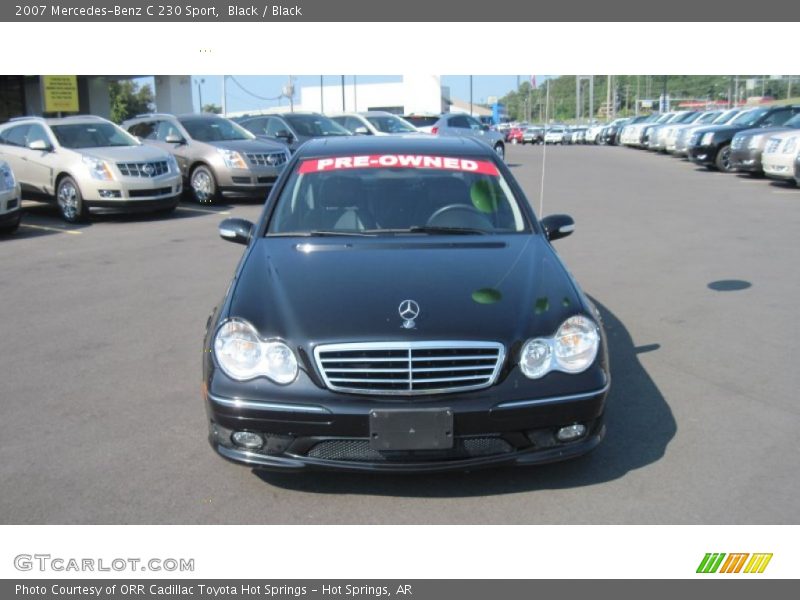Black / Black 2007 Mercedes-Benz C 230 Sport
