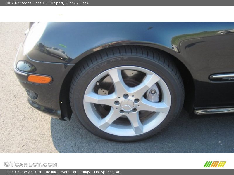 Black / Black 2007 Mercedes-Benz C 230 Sport