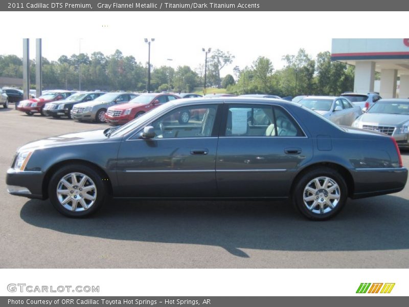 Gray Flannel Metallic / Titanium/Dark Titanium Accents 2011 Cadillac DTS Premium