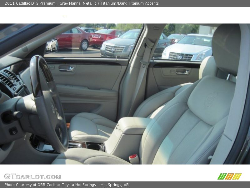 Gray Flannel Metallic / Titanium/Dark Titanium Accents 2011 Cadillac DTS Premium