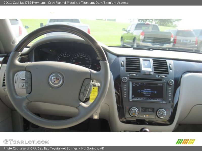 Gray Flannel Metallic / Titanium/Dark Titanium Accents 2011 Cadillac DTS Premium