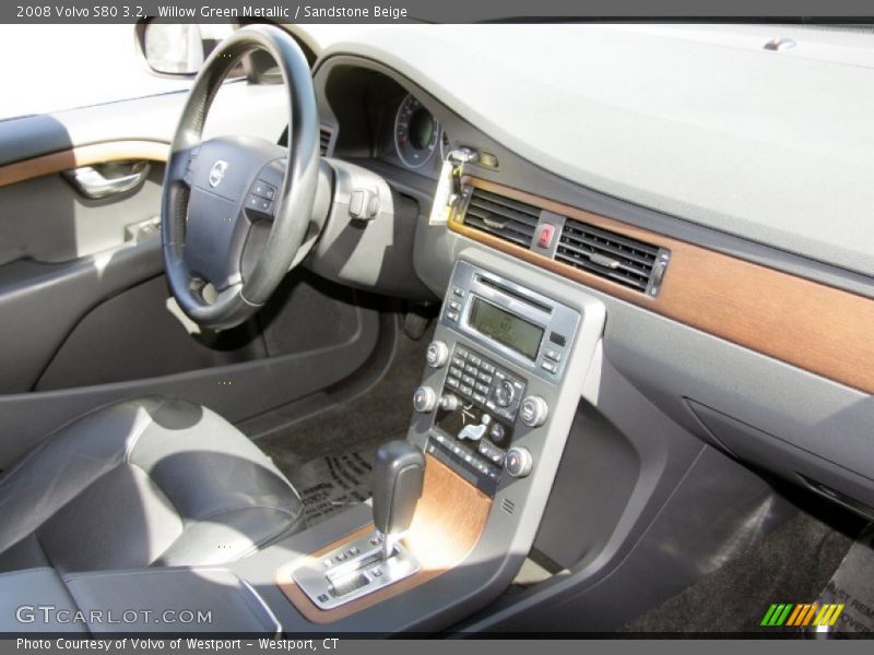 Willow Green Metallic / Sandstone Beige 2008 Volvo S80 3.2