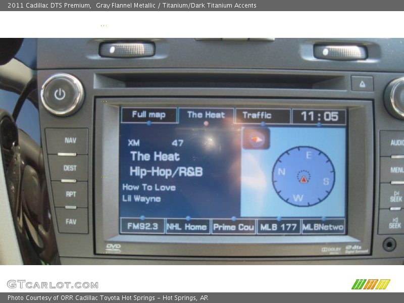 Gray Flannel Metallic / Titanium/Dark Titanium Accents 2011 Cadillac DTS Premium