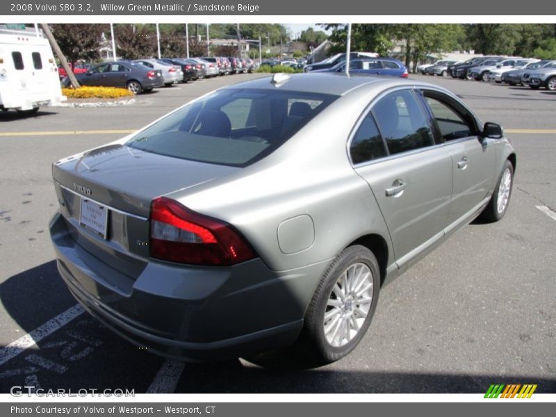 Willow Green Metallic / Sandstone Beige 2008 Volvo S80 3.2