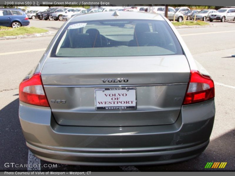 Willow Green Metallic / Sandstone Beige 2008 Volvo S80 3.2