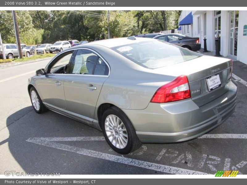 Willow Green Metallic / Sandstone Beige 2008 Volvo S80 3.2