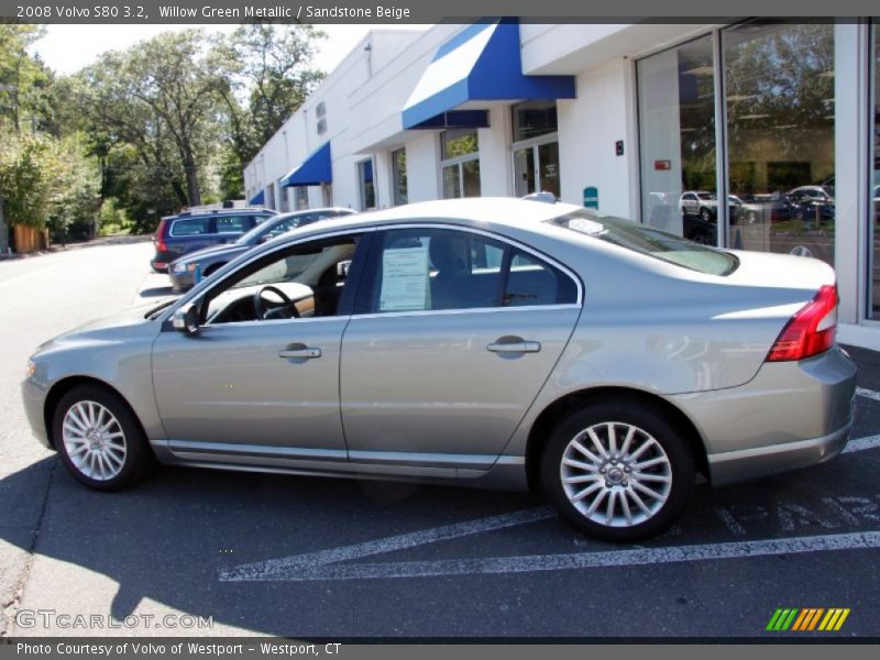Willow Green Metallic / Sandstone Beige 2008 Volvo S80 3.2