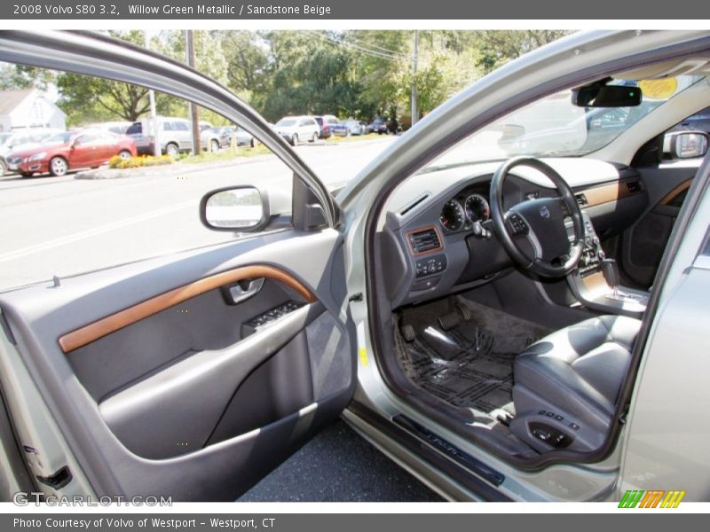 Willow Green Metallic / Sandstone Beige 2008 Volvo S80 3.2