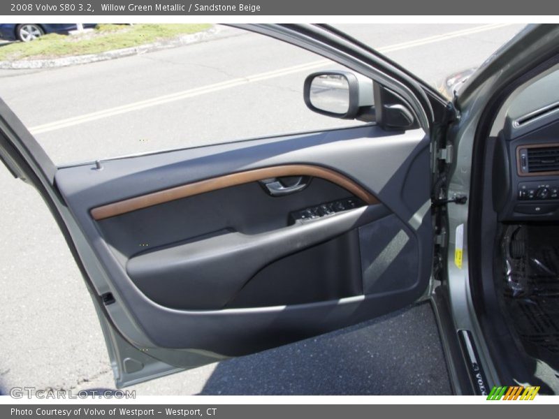 Willow Green Metallic / Sandstone Beige 2008 Volvo S80 3.2