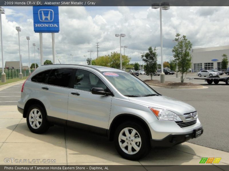 Alabaster Silver Metallic / Gray 2009 Honda CR-V EX