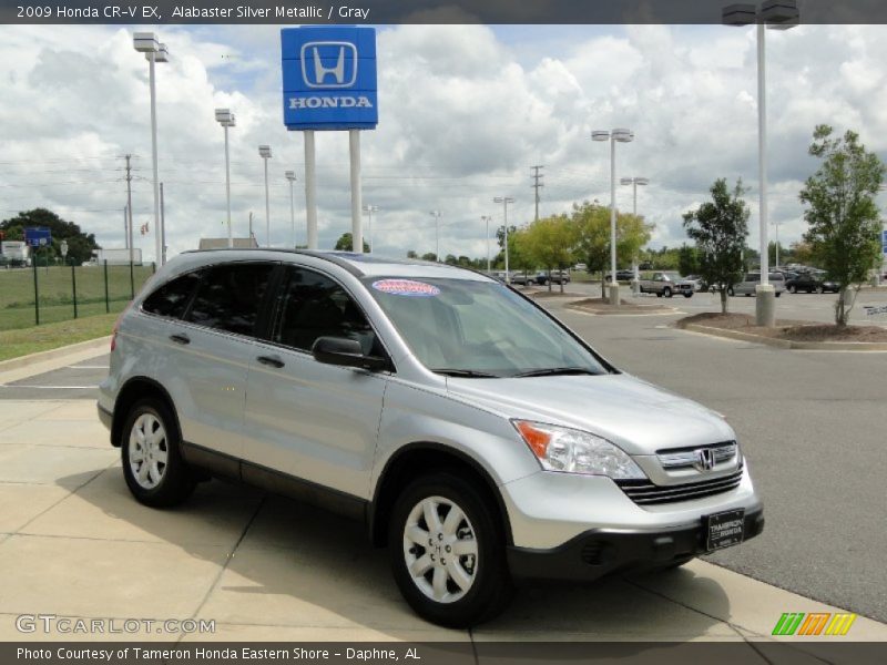 Alabaster Silver Metallic / Gray 2009 Honda CR-V EX