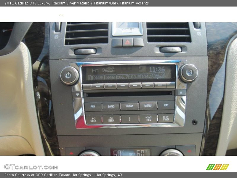 Radiant Silver Metallic / Titanium/Dark Titanium Accents 2011 Cadillac DTS Luxury