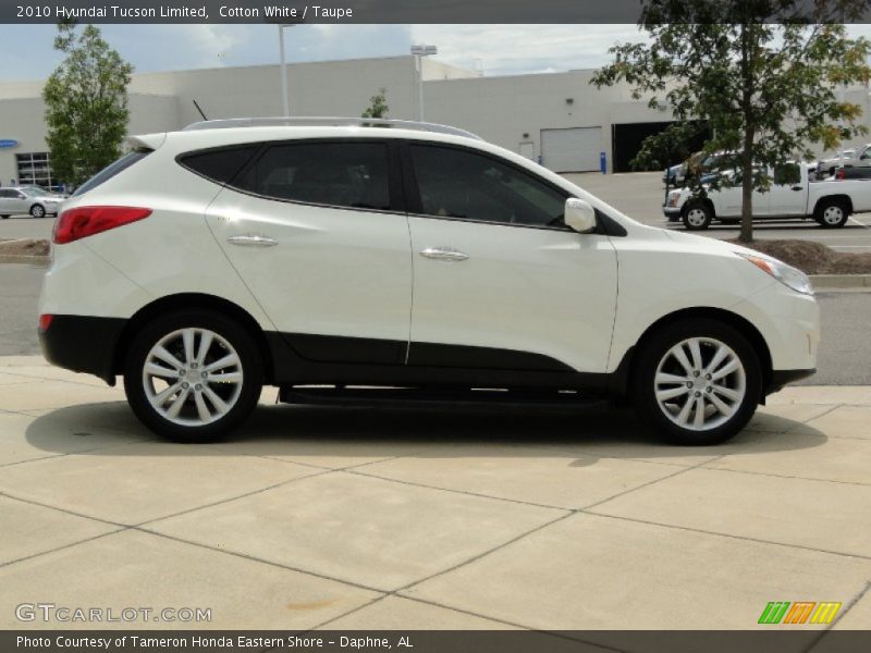 Cotton White / Taupe 2010 Hyundai Tucson Limited